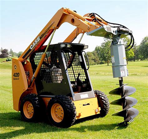 skid steer auger attachments